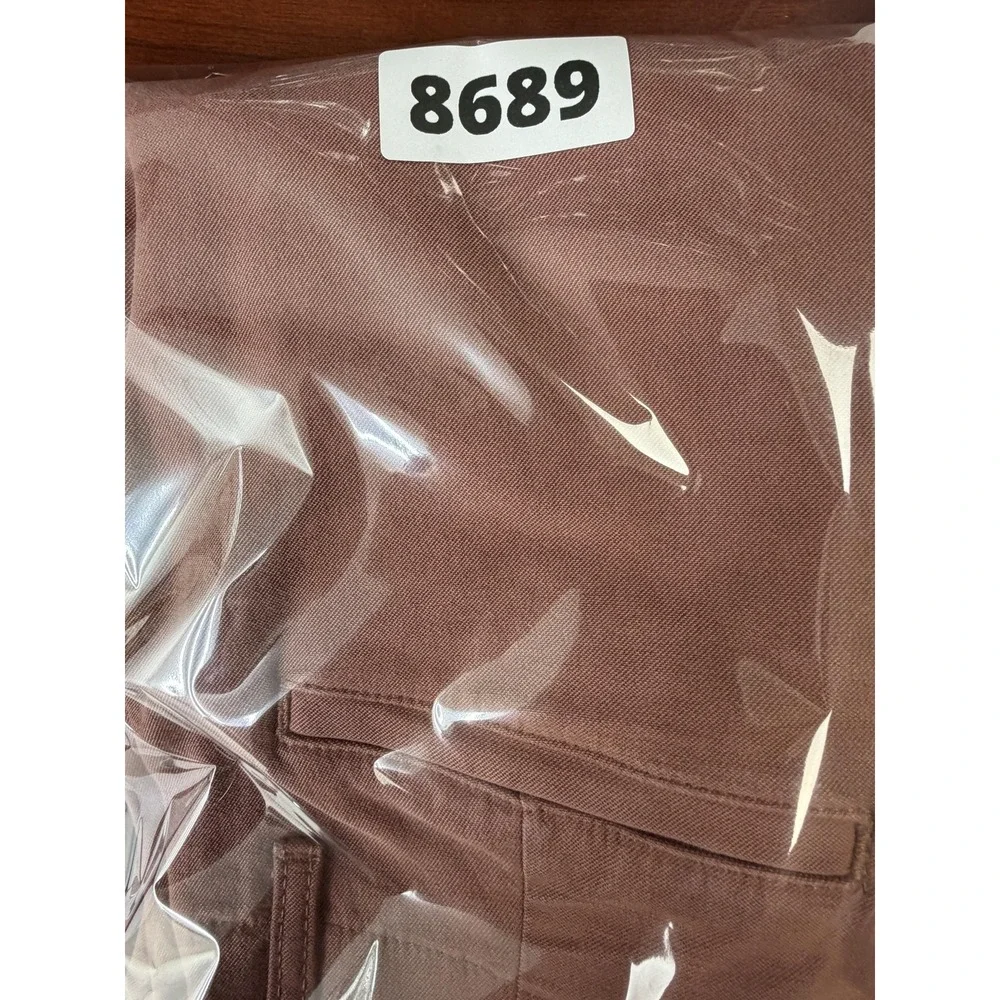 Wilfred Free Pants Womens 4 Brown Twill Wide Leg Chino Stretch Pockets 79439-2